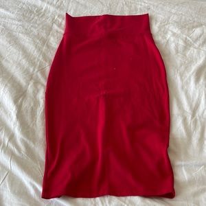 Bebe red pencil skirt